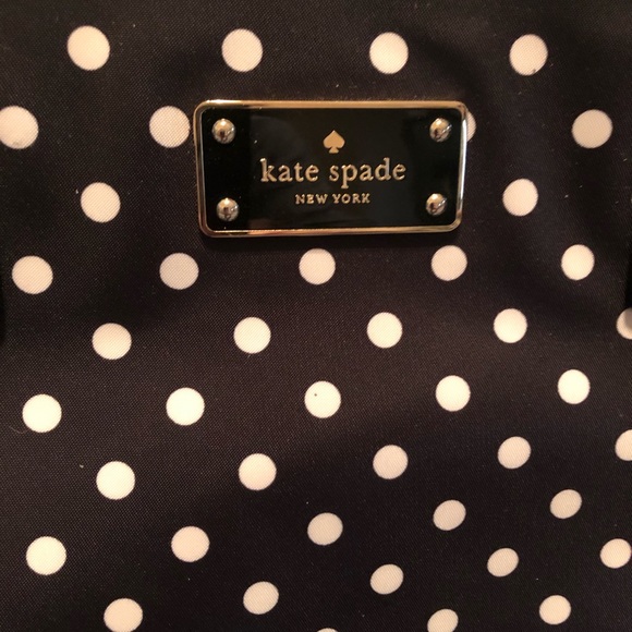 Kate Spade Sm. Loden- Black/White Polka Dot Bag! - Picture 2 of 8